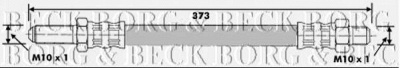 BORG & BECK bbh6160 -  Тормозной шланг